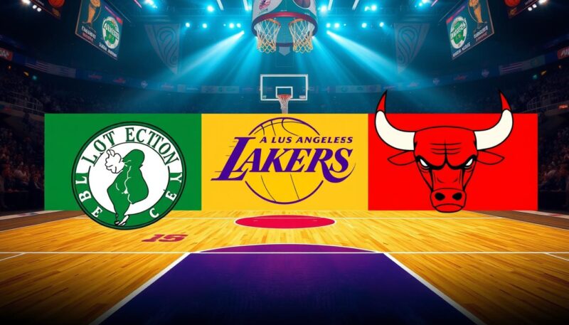 Boston Celtics, Los Angeles Lakers, Chicago Bulls